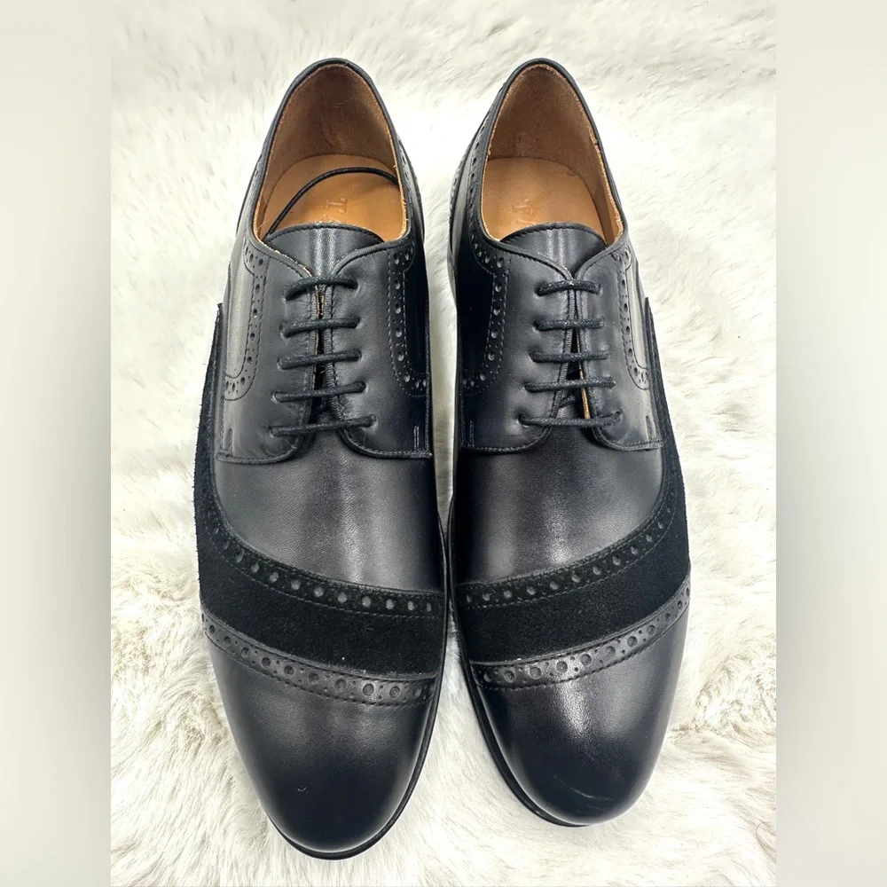 Taft The Gladiator Shoe in Black Leather/Suede‎ Oxfords 41 US 8 NWT